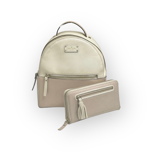 Kate Spade  KSNY Neda Chester Street Wallet  Rose Cloud / Cement  WLRU2654 - Picture 15 of 16